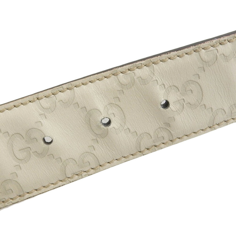 Gucci GUCCI Shima Interlocking G Buckle Waist Belt Brown Beige Men's 114876 1... - Picture 6 of 8